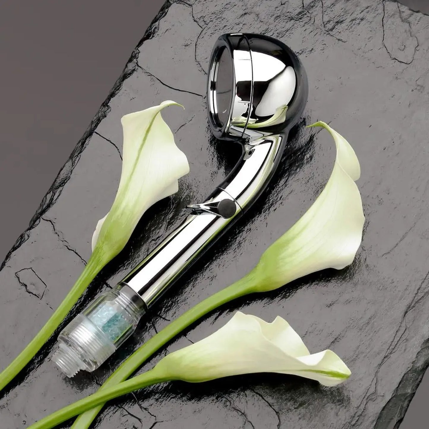 Premium Jewel Shower Head - Ionised Water, Massaging Japanese Shower Head - Mybeza.com