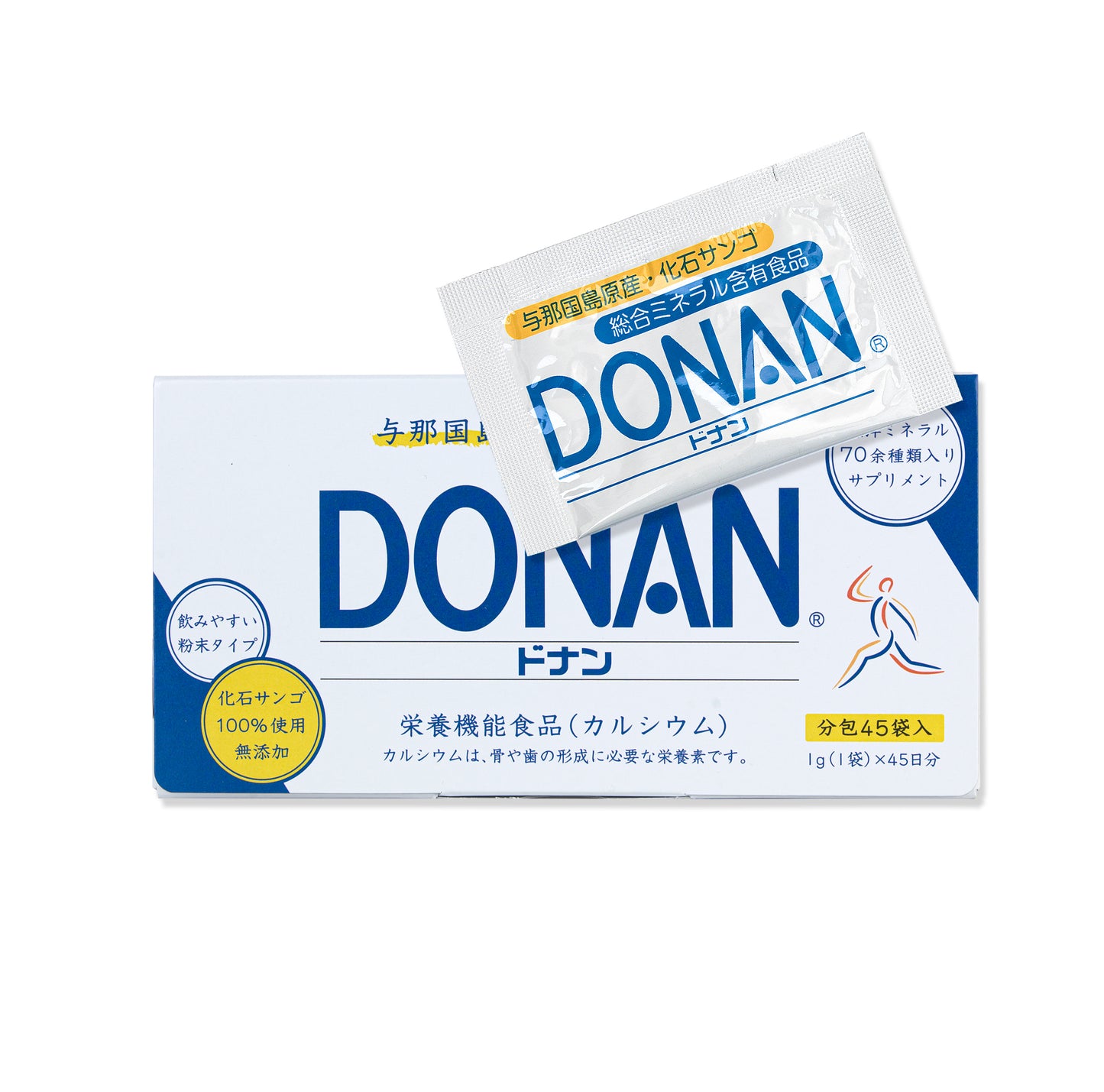 DONAN Coral Calcium with 73 minerals. 45 sachets